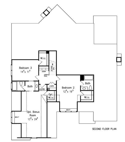 Upper/Second Floor Plan:85-210