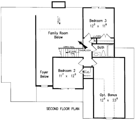 Upper/Second Floor Plan:85-212