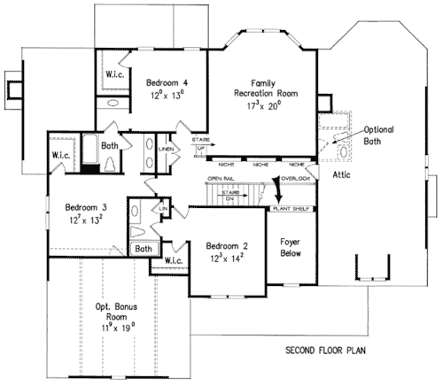 Upper/Second Floor Plan:85-214
