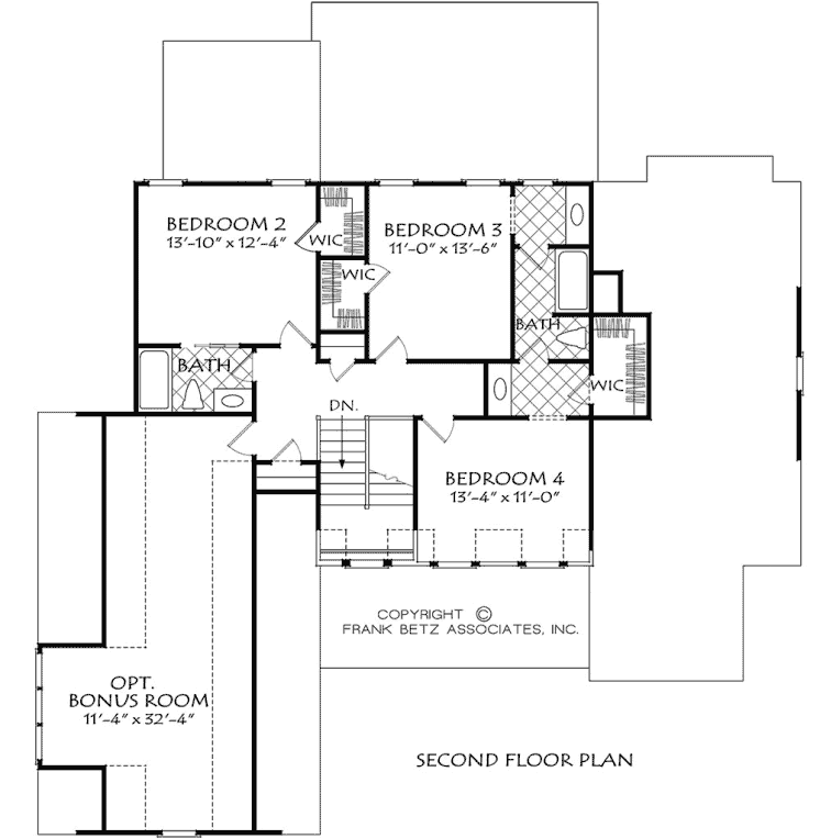 Upper/Second Floor Plan:85-220