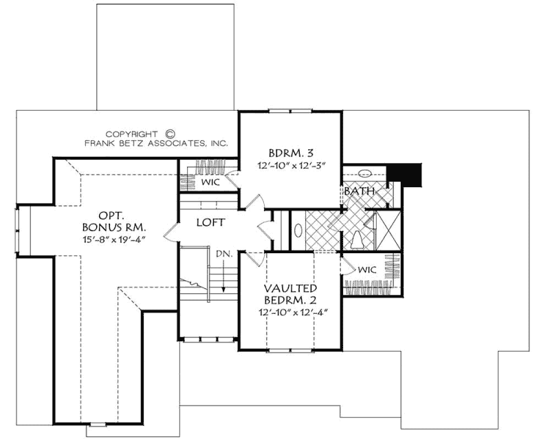 Upper/Second Floor Plan:85-221