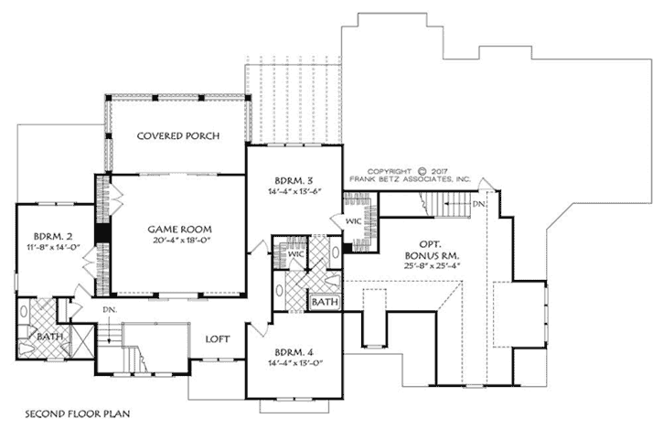 Upper/Second Floor Plan:85-222