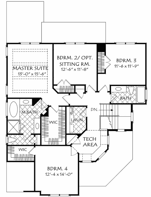 Upper/Second Floor Plan:85-223