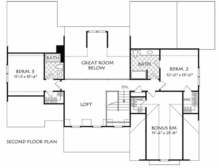 Upper/Second Floor Plan:85-224
