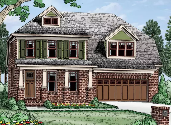 Craftsman house plans 85-225 - front exterior, 2,128 sq ft, 3 bed, 2 bath house plans | Monster House Plans