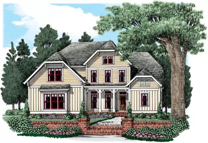 Traditional house plans 85-226 - front exterior, 2,305 sq ft, 4 bed, 2 bath house plans | Monster House Plans