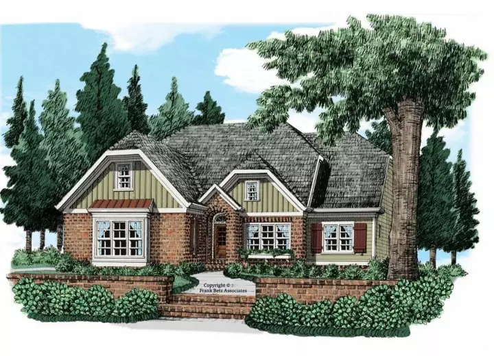 Bungalow house plans 85-229 - front exterior, 1,760 sq ft, 3 bed, 2 bath house plans | Monster House Plans