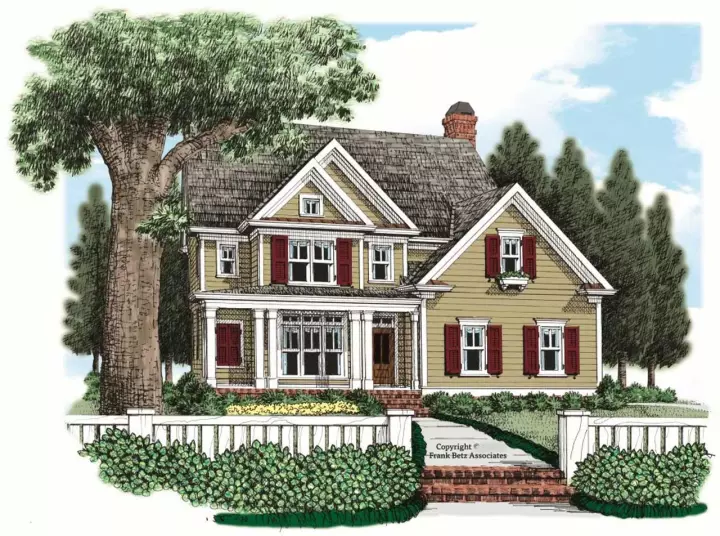 Farmhouse house plans 85-234 - front exterior, 2,112 sq ft, 4 bed, 2 bath house plans | Monster House Plans