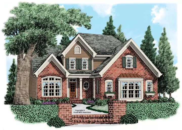 Traditional house plans 85-235 - front exterior, 1,922 sq ft, 3 bed, 2 bath house plans | Monster House Plans