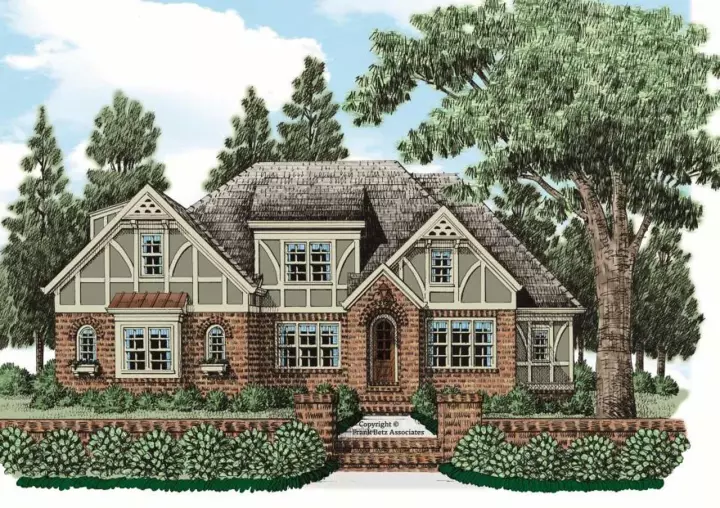 Tudor house plans 85-238 - front exterior, 3,214 sq ft, 4 bed, 4 bath house plans | Monster House Plans
