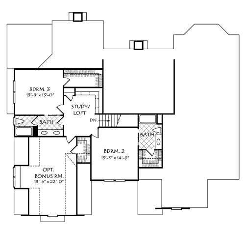 Upper/Second Floor Plan:85-238