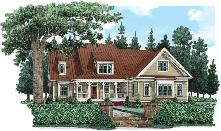 Country house plans 85-242 - front exterior, 2,578 sq ft, 4 bed, 3 bath house plans | Monster House Plans