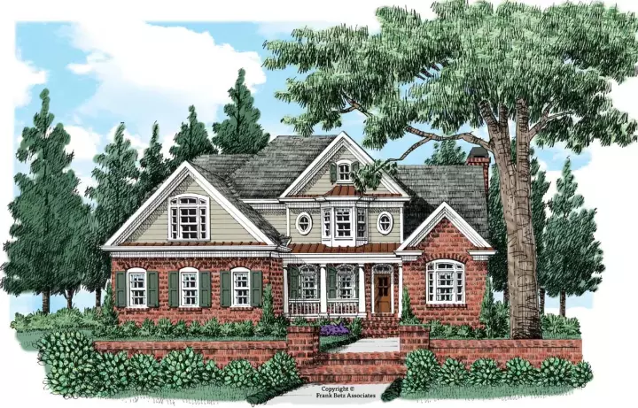 Traditional house plans 85-251 - front exterior, 3,250 sq ft, 4 bed, 4 bath house plans | Monster House Plans