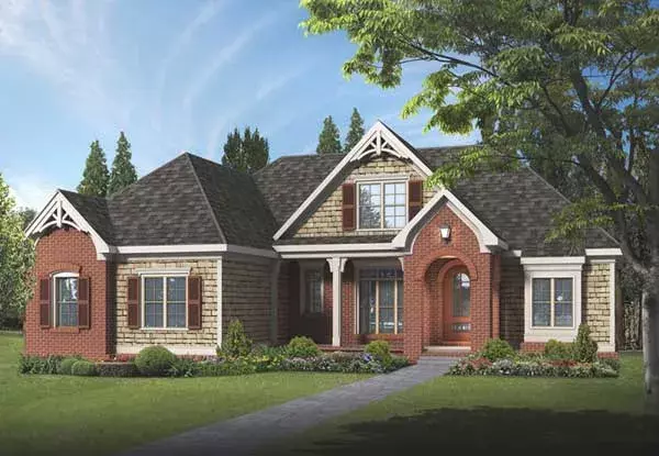 Traditional house plans 85-263 - front exterior, 2,281 sq ft, 4 bed, 3 bath house plans | Monster House Plans