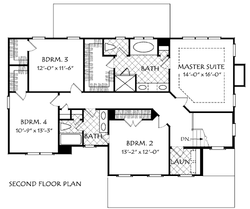 Upper/Second Floor Plan:85-271