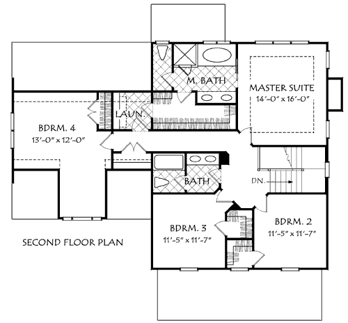 Upper/Second Floor Plan:85-272
