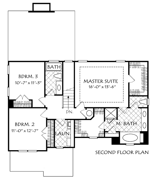 Upper/Second Floor Plan:85-273
