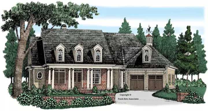 Southern house plans 85-282 - front exterior, 3,325 sq ft, 4 bed, 3 bath house plans | Monster House Plans