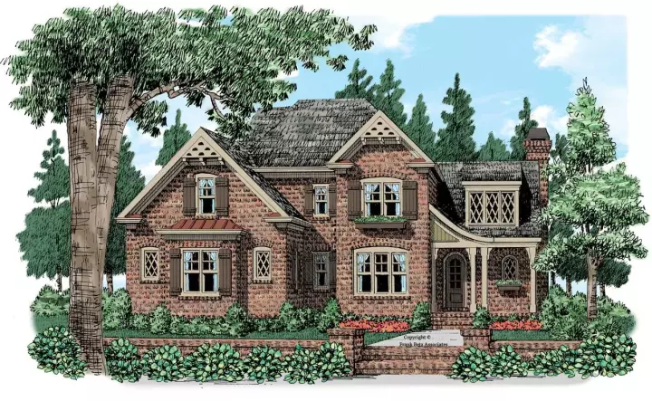 French Country house plans 85-288 - front exterior, 3,243 sq ft, 5 bed, 4 bath house plans | Monster House Plans