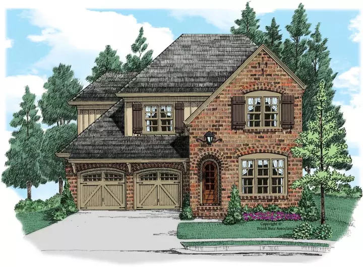 European house plans 85-294 - front exterior, 2,830 sq ft, 4 bed, 3 bath house plans | Monster House Plans