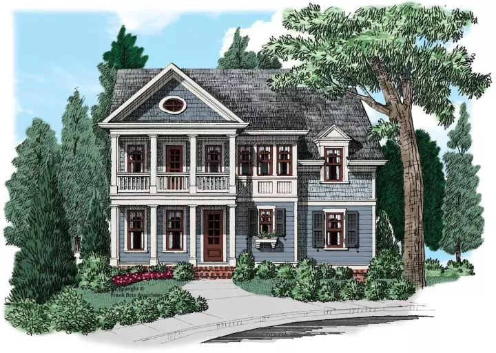 Southern house plans 85-295 - front exterior, 2,718 sq ft, 4 bed, 3 bath house plans | Monster House Plans
