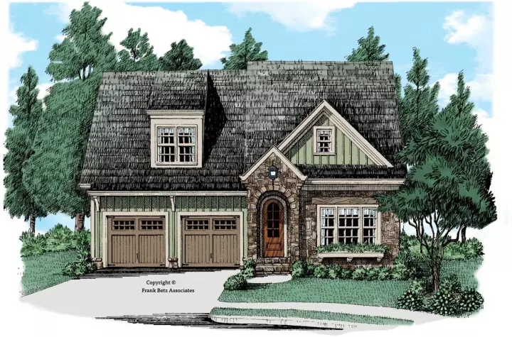 Bungalow house plans 85-302 - front exterior, 2,896 sq ft, 4 bed, 3 bath house plans | Monster House Plans