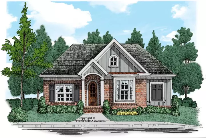Cottage house plans 85-303 - front exterior, 2,717 sq ft, 3 bed, 2 bath house plans | Monster House Plans