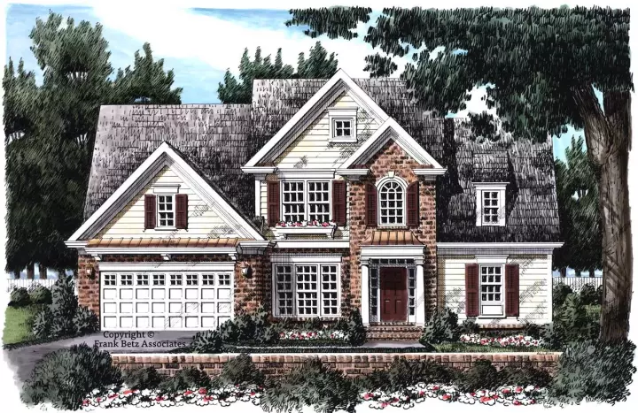 Traditional house plans 85-307 - front exterior, 1,979 sq ft, 3 bed, 2 bath house plans | Monster House Plans