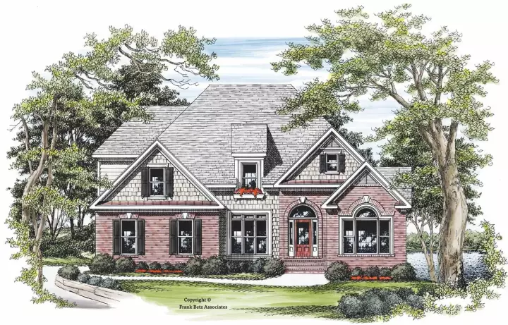 Traditional house plans 85-310 - front exterior, 2,445 sq ft, 4 bed, 2 bath house plans | Monster House Plans