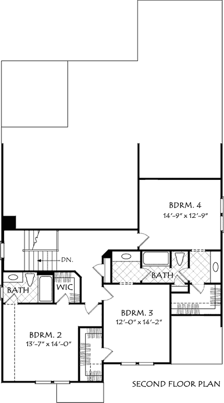 Upper/Second Floor Plan:85-313