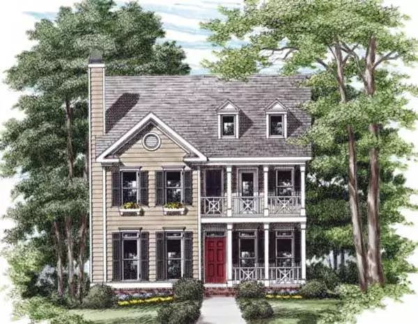 Southern house plans 85-314 - front exterior, 1,965 sq ft, 3 bed, 2 bath house plans | Monster House Plans