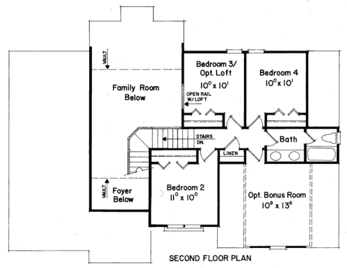 Upper/Second Floor Plan:85-317