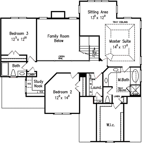 Upper/Second Floor Plan:85-327
