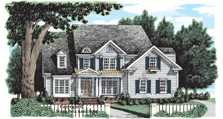 Cottage house plans 85-328 - front exterior, 2,262 sq ft, 3 bed, 2 bath house plans | Monster House Plans