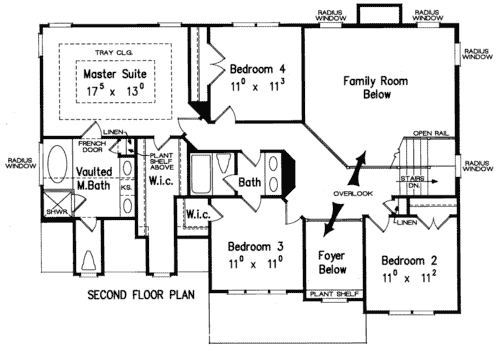 Upper/Second Floor Plan:85-331