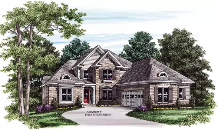 Traditional house plans 85-336 - front exterior, 2,508 sq ft, 4 bed, 3 bath house plans | Monster House Plans