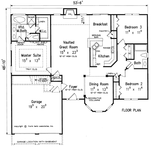 Main Floor Plan: 85-338