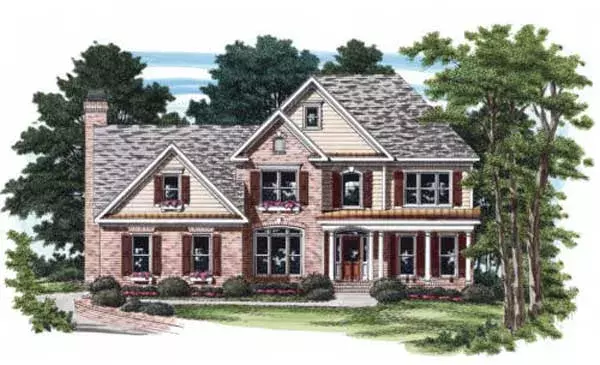 Traditional house plans 85-339 - front exterior, 2,756 sq ft, 5 bed, 3 bath house plans | Monster House Plans