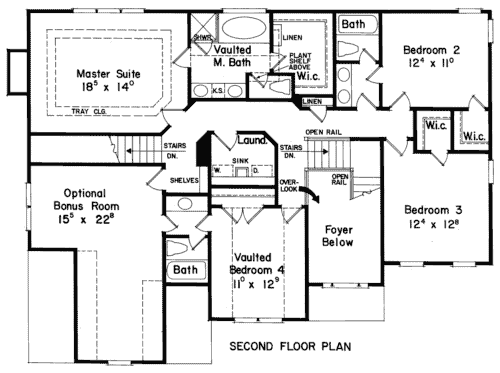 Upper/Second Floor Plan:85-342