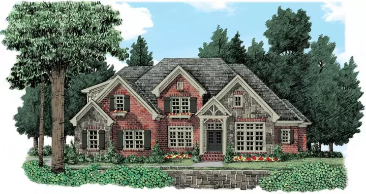 Cottage house plans 85-343 - front exterior, 3,853 sq ft, 5 bed, 4 bath house plans | Monster House Plans