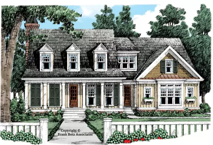 Southern house plans 85-346 - front exterior, 3,496 sq ft, 4 bed, 4 bath house plans | Monster House Plans