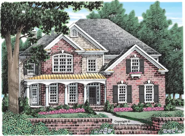 Country house plans 85-349 - front exterior, 2,759 sq ft, 4 bed, 4 bath house plans | Monster House Plans