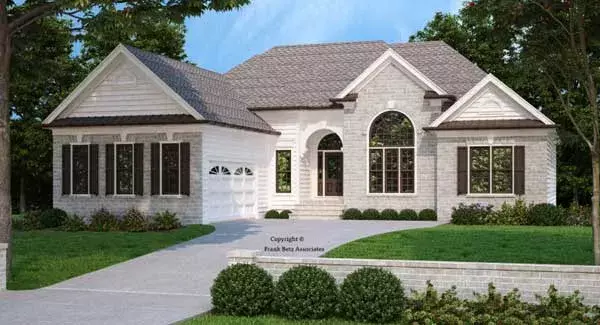 Traditional house plans 85-353 - front exterior, 1,970 sq ft, 4 bed, 3 bath house plans | Monster House Plans