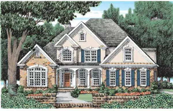 Country house plans 85-354 - front exterior, 2,806 sq ft, 4 bed, 2 bath house plans | Monster House Plans