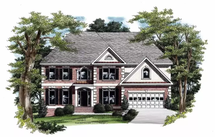 Southern house plans 85-358 - front exterior, 3,022 sq ft, 5 bed, 4 bath house plans | Monster House Plans