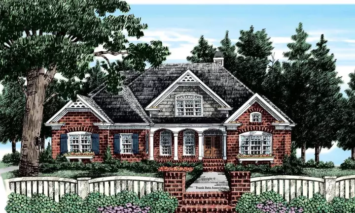 Cottage house plans 85-377 - front exterior, 3,306 sq ft, 4 bed, 3 bath house plans | Monster House Plans
