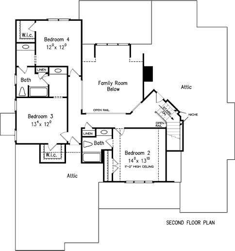 Upper/Second Floor Plan:85-377