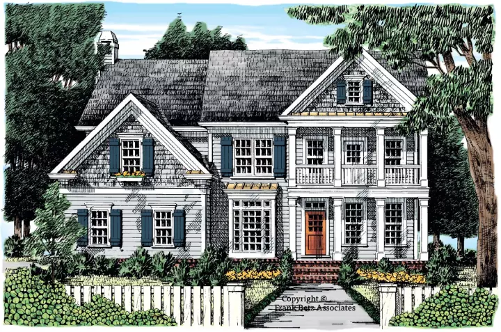 Southern house plans 85-386 - front exterior, 2,635 sq ft, 4 bed, 4 bath house plans | Monster House Plans