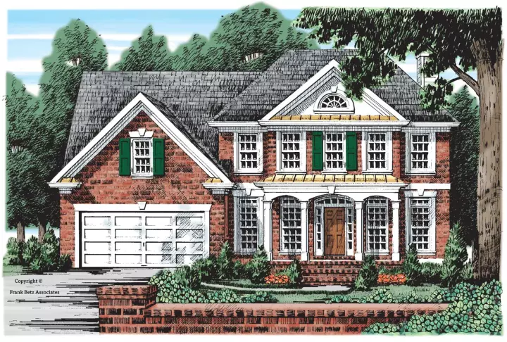 Southern house plans 85-387 - front exterior, 2,052 sq ft, 4 bed, 3 bath house plans | Monster House Plans