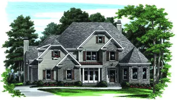 Traditional house plans 85-391 - front exterior, 2,973 sq ft, 4 bed, 3 bath house plans | Monster House Plans
